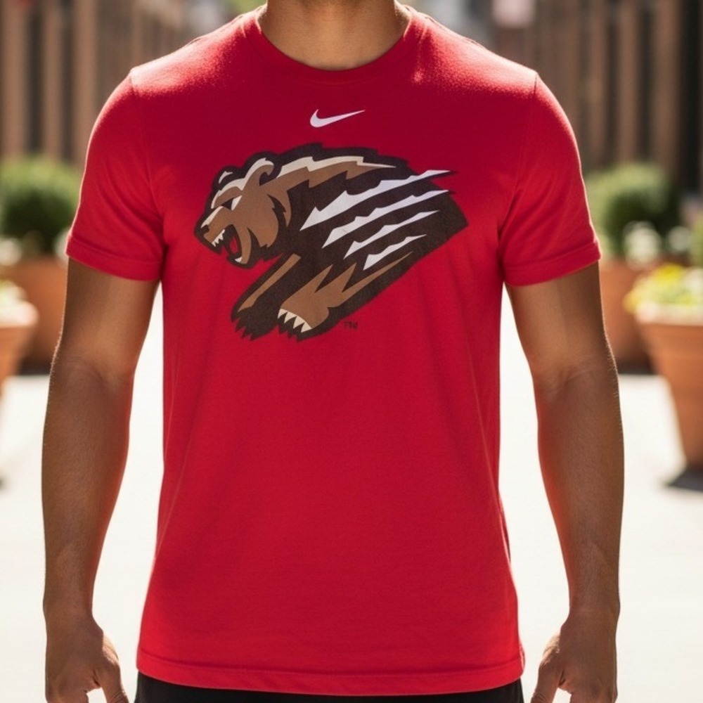 Nike Missouri State Bears Mens Small Red Graphic T-Shirt #42 NCAA‎ Fan Gear